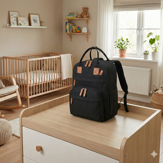 L'Indispensable de Maman : Sac à Dos à Langer Imperméable & Tout Équipé