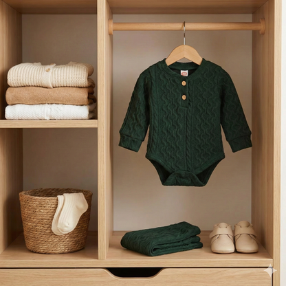 Ensemble Bébé Mixte (printemps) : Pull en Maille & Pantalon Chaud