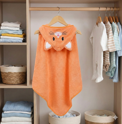 Duo de Sorties de Bain à Capuche : Lot de 2 Serviettes Animaux Ultra-Absorbantes & Douces pour Garçon
