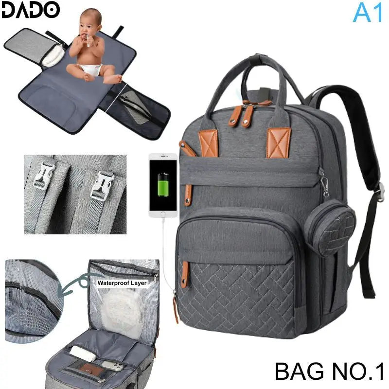 L'Indispensable de Maman : Sac à Dos à Langer Imperméable & Tout Équipé