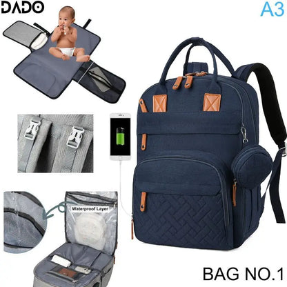 L'Indispensable de Maman : Sac à Dos à Langer Imperméable & Tout Équipé