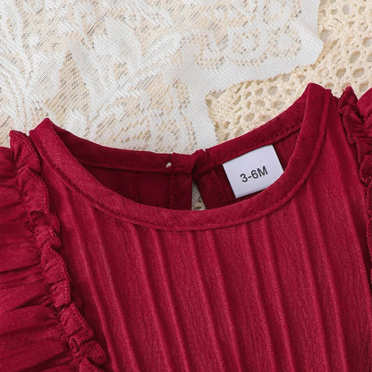 Élégance & Douceur : Robe de Cérémonie 2 Pièces (0-24 mois)