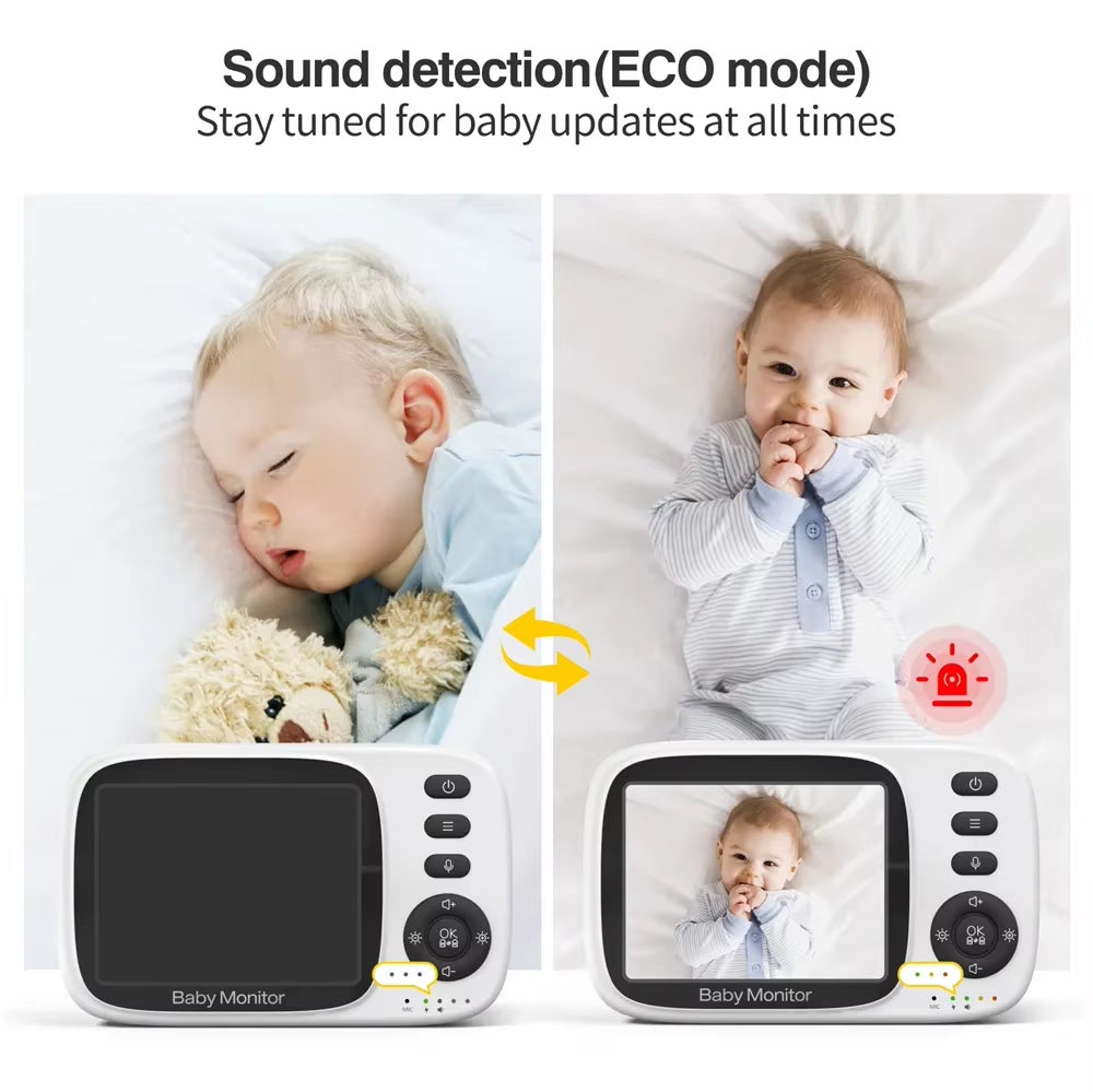 Babyphone Complet & Compact : Vidéo, Température et Voix Bidirectionnelle