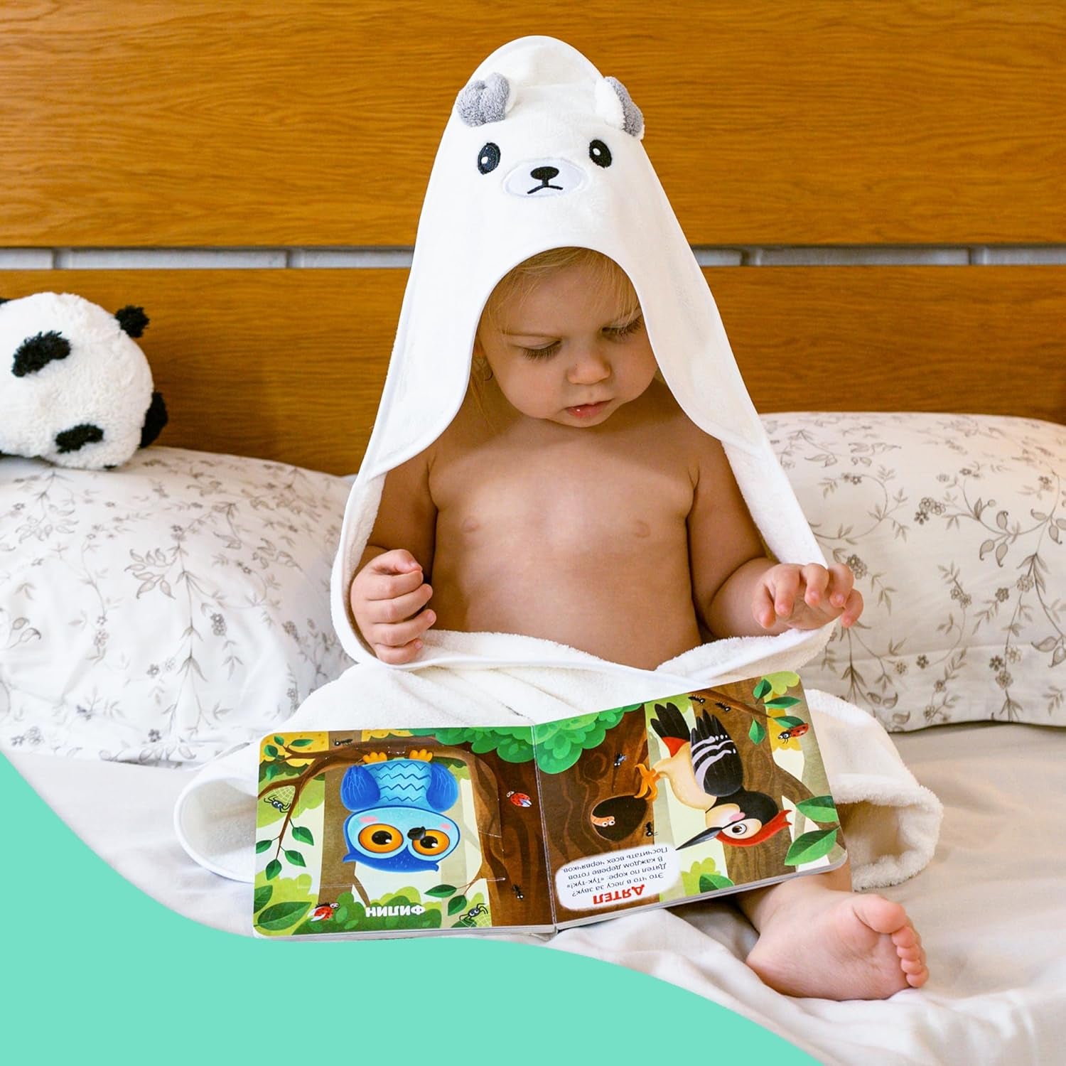 Duo de Sorties de Bain à Capuche : Lot de 2 Serviettes Animaux Ultra-Absorbantes & Douces pour Garçon